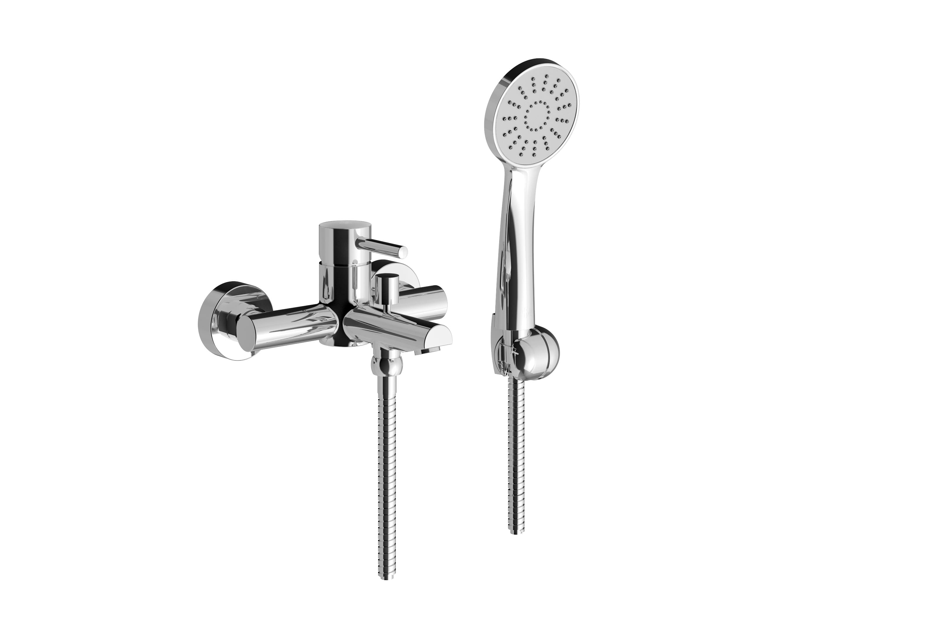 Juego monocomando externo para ducha y tina